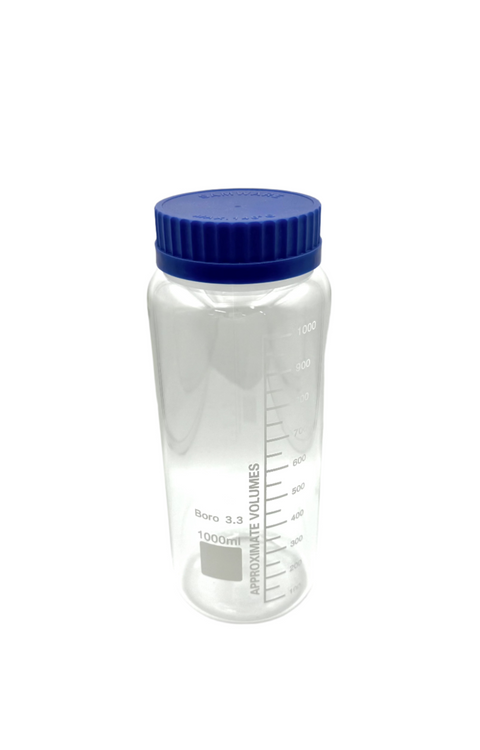 1L 3.3 Clear Borosilicate Glass Jar (Box of 30)