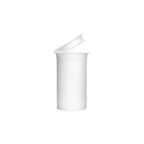 19x116mm Glossy Black Plastic tube - Pop Top