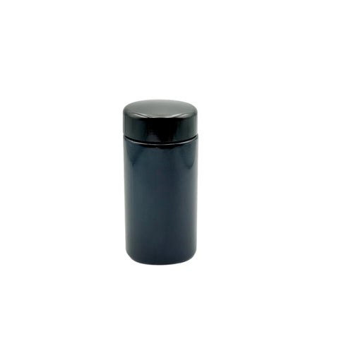 100ml Miron Round Glossy-Black Jar - CRP cap (Box of 120)