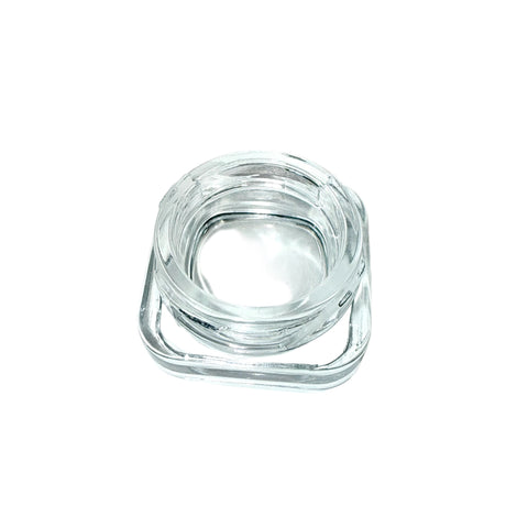 5 ml Cube Glass Jar - White CRP Lid (Box of 504)